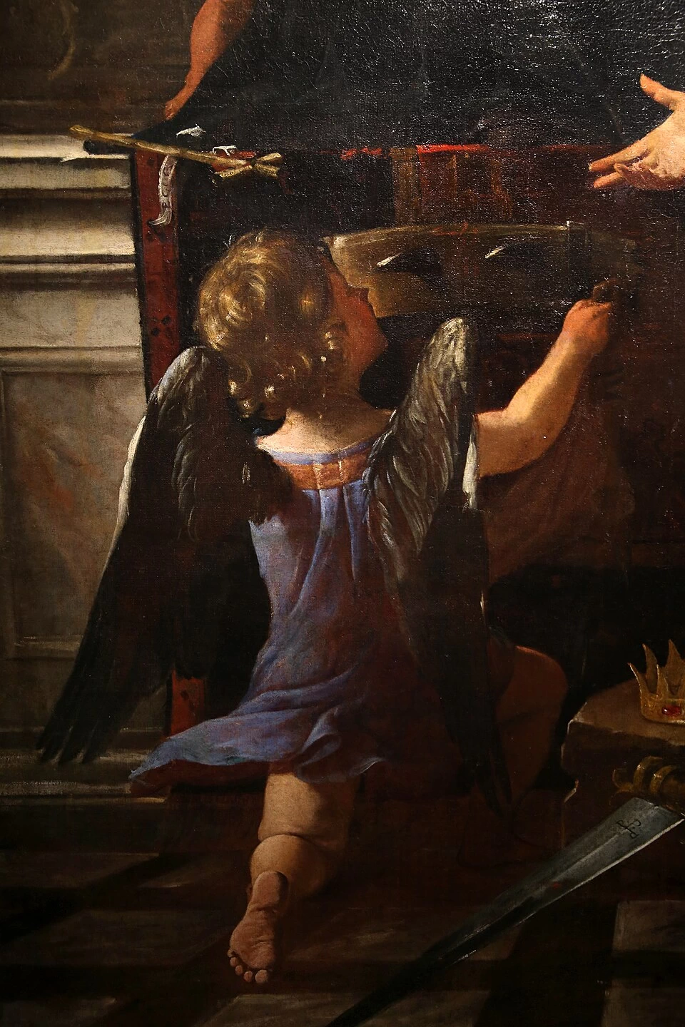 Madonna col Bambino e santi, 1645-50 ca. - Fondazione Cavallini Sgarbi - dettaglio 1